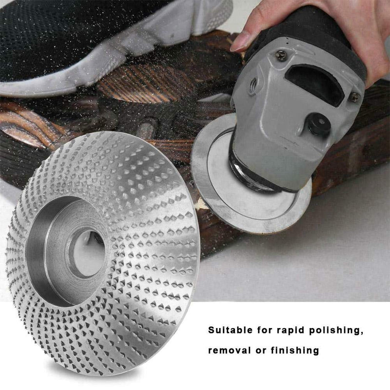 85MM Wood Shaping Disc, High Speed Steel Angle Grinder Grinding Wheel Round Wood Caving Shaping Disc, Abrasive Disc for Angle Grinder Carving Tool Woodworking Angle Grinder Attachment - NewNest Australia
