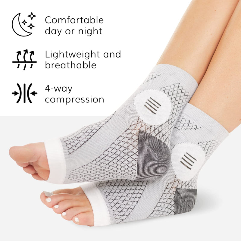 Braceability Neuropathy Socks With Peripheral Neuritis Compression Diabetic Toeless Foot Sleeves For Nerve Damage Pain Feet Ankle Gout Plantar Fasciitis Relief For Men And Women (Xl) - NewNest Australia