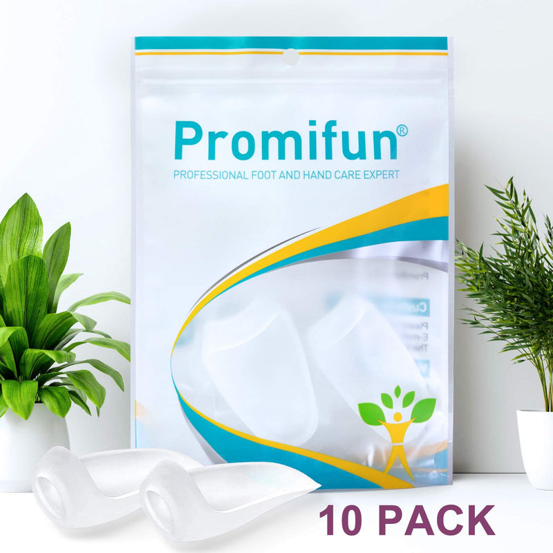 Promifun Toe Separator Hallux, pack of 10 Bunion protection for big toes, Bunion pad, relieves foot pain caused by friction, rubbing and pressure - NewNest Australia