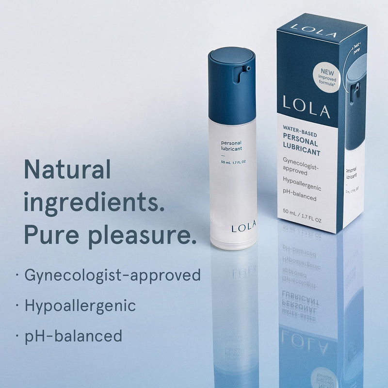 LOLA Personal Water-Based Lube for Sexual Wellness - Natural Ingredients with No Irritating Additives or Fragrance for Sensitive Skin - Lubricant for Him, Her, and Couples - NewNest Australia