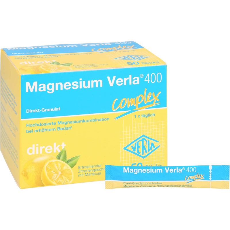 Magnesium Verla 400 direct granules, 50 pieces (pack of 1) - NewNest Australia