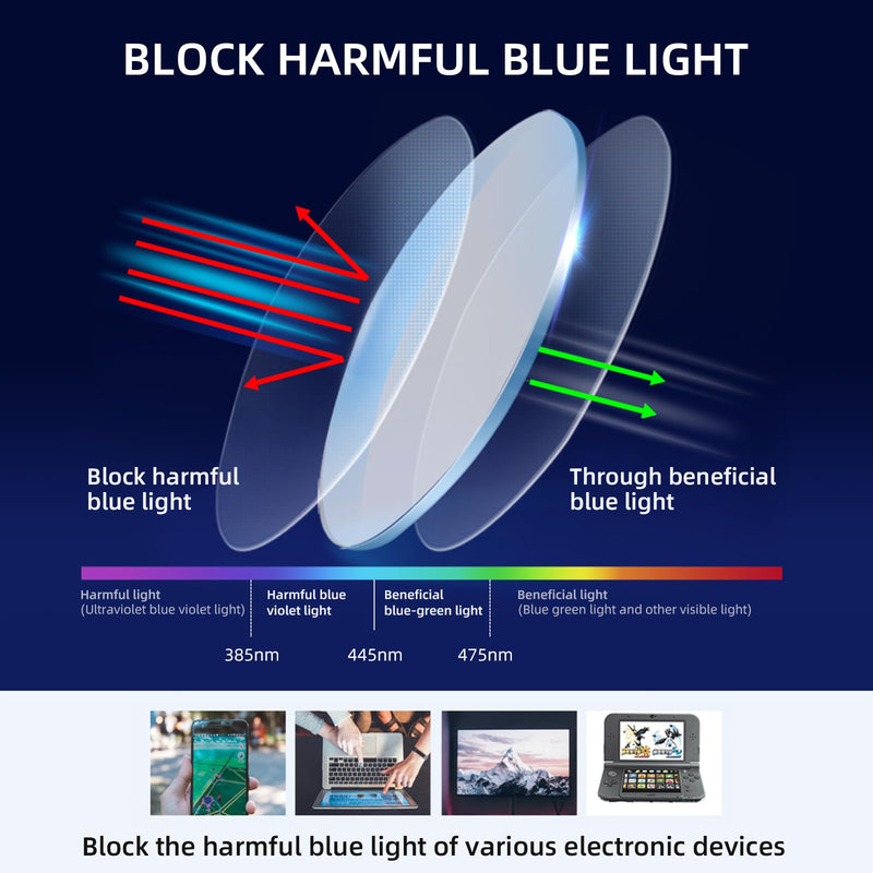 Cleoxyge blue light filter glasses without prescription for men and women, metal frame, anti blue light, UV400 protection, PC gaming, with glasses cases and glasses cleaning cloth, fake glasses C01-leopard - NewNest Australia