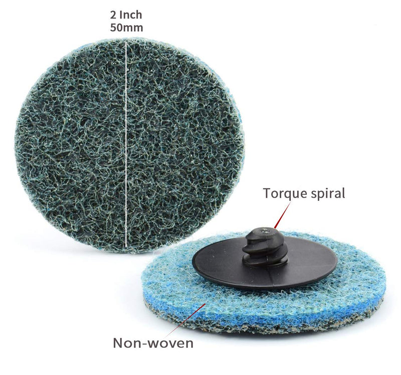 COSPOF 2 Inch Quick Change Disc,26 Pack Surface Conditioning Disc, Ideal for Sanding Disc and Prep (Blue-Fine). Blue-Fine - NewNest Australia