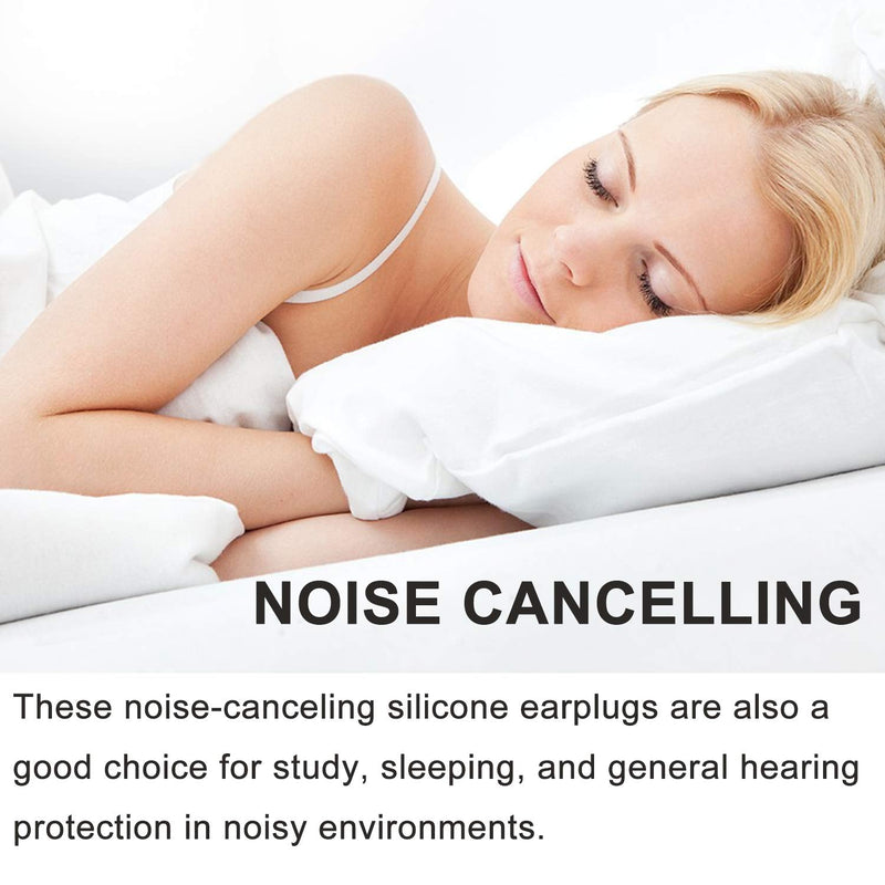 Ear Plugs for Sleeping, Reusable Silicone Moldable Noise Cancelling Sound Blocking Reduction Earplugs for Swimming, Snoring, Concerts, Shooting, Airplanes, Musicians, 32dB Highest NRR - NewNest Australia