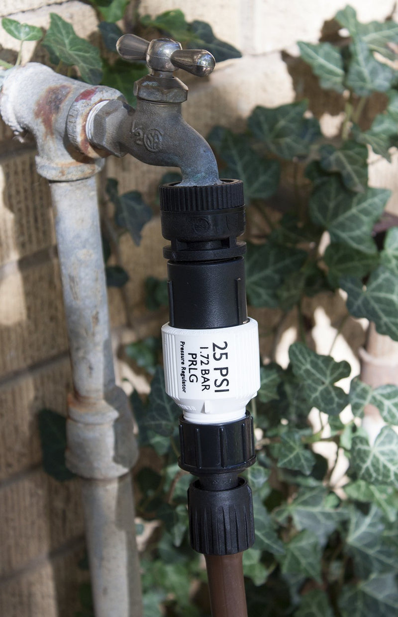 Habitech Drip Irrigation Faucet Adapter Kit: Connect 1/2" Tubing to Faucet or Hose, Backflow Preventer, Filter, Pressure Regulator - No Assembly Required - NewNest Australia