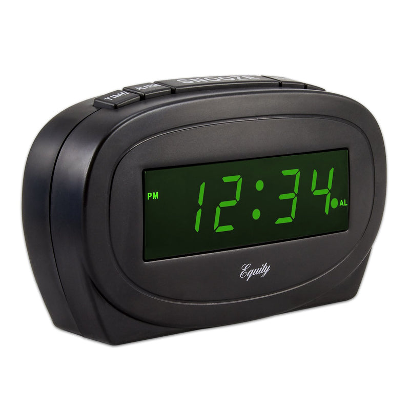 NewNest Australia - Equity by La Crosse 30226 Digital Green LED Electric Alarm Clock 