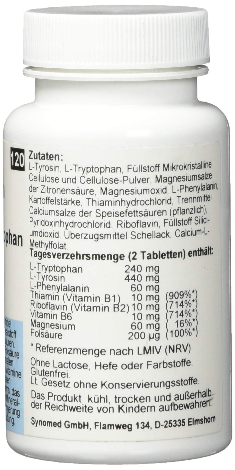 Neuro L Tryptophan Pack of 120 Tablets - NewNest Australia