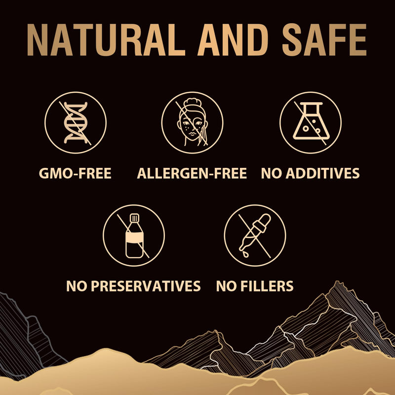 Shilajit Resin Gold Standard Shilajit - 600 mg Himalayan Shilajit mixture with Ayurvedic herbal extracts, high content of fulvic acid, supports energy and performance, 30 g (pack of 1) 30 g (pack of 1) - NewNest Australia