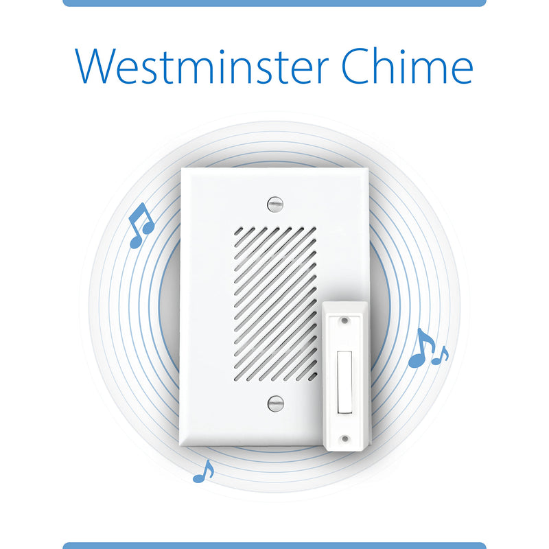 NICOR EDC1120WH1 EDC Electronic Door Chime Kit, White - NewNest Australia