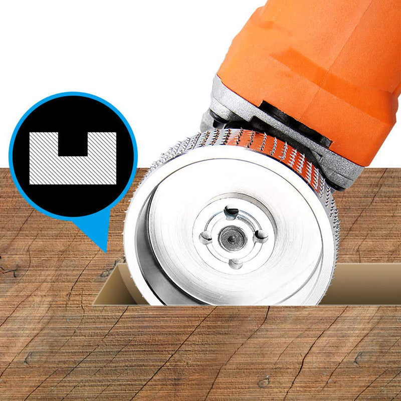 Szliyands Wood Carving disc,Grinder Wood Tungsten Carbide Grinding Wheel Grinder Shaping Disc Bore Wood Sanding Carving Tool Woodworking Angle Grinder Attachment (Silver) Silver - NewNest Australia