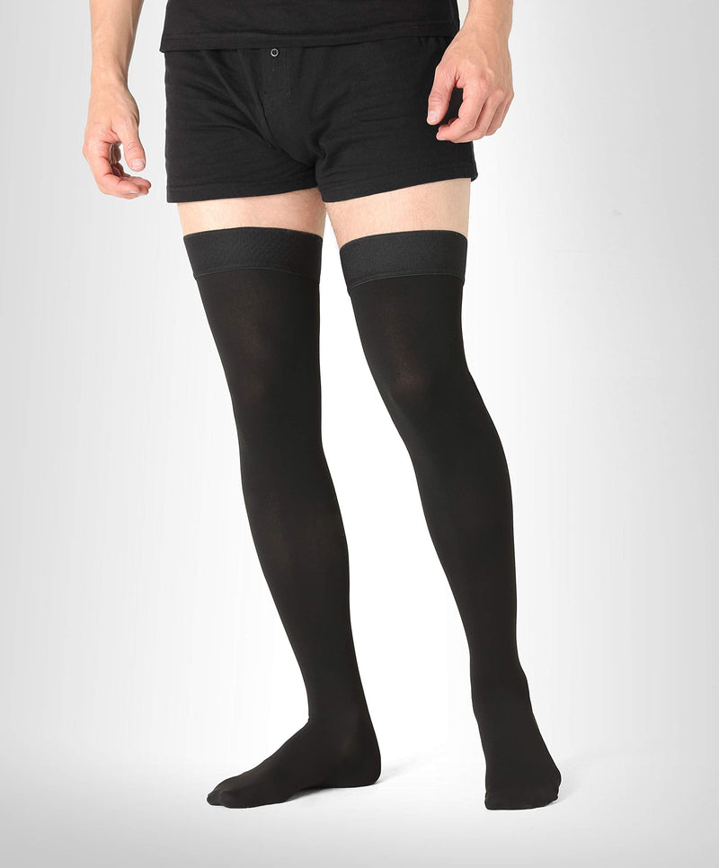 Medical Thigh Compression Stockings - With Closed Toe - For Men And Women - (Class 2, 23-32 Mmhg, 120 Denier) - Thrombosis Stockings - Support Stockings For Flight - Pani Teresa Medica - NewNest Australia