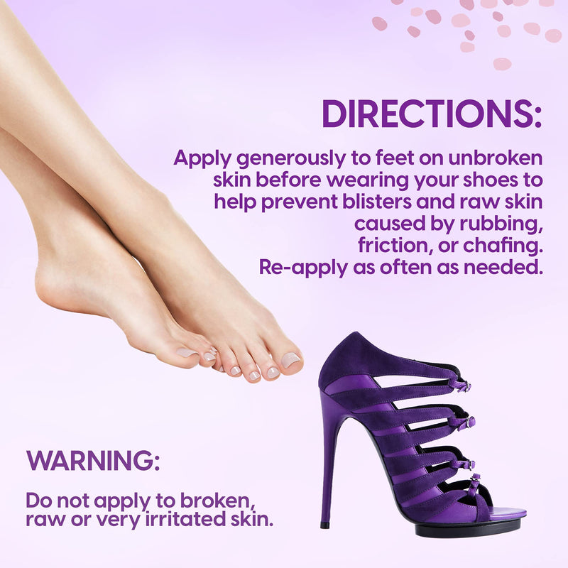 Vanibiss Foot Anti Blister Balm - Foot Blister Prevention - Anti Friction Balm Stick - Foot Chafing Relief - Heel Blister Blocker - Prevent Shoe Strap Friction - Natural Foot Care (0.45oz) - NewNest Australia