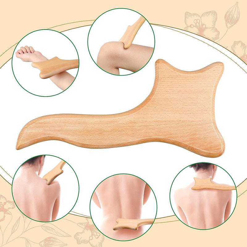 Massage Paddle For Maderotherapy And Lymphatic Drainage, Gua Sha Lymphatic Drainage Massager Made Of Wood, Lymphatic Drainage Device, Massage Wood, Made Of Oiled Beech Wood - NewNest Australia