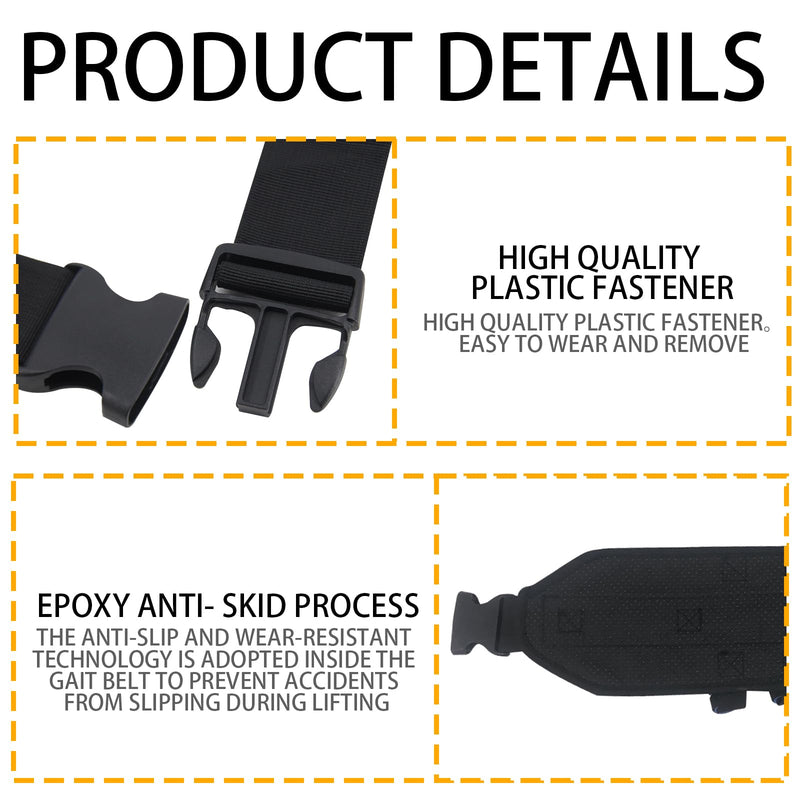 KKaFFe Adjustable Gait Belts Transfer Belts, Seat Belt for Wheel Chair, Elderly/Patient/Seniors Assist-Lift Handling Belt Transfer Belt with 7 Handles, One-click Quick Release Locking Buckle Blue - NewNest Australia
