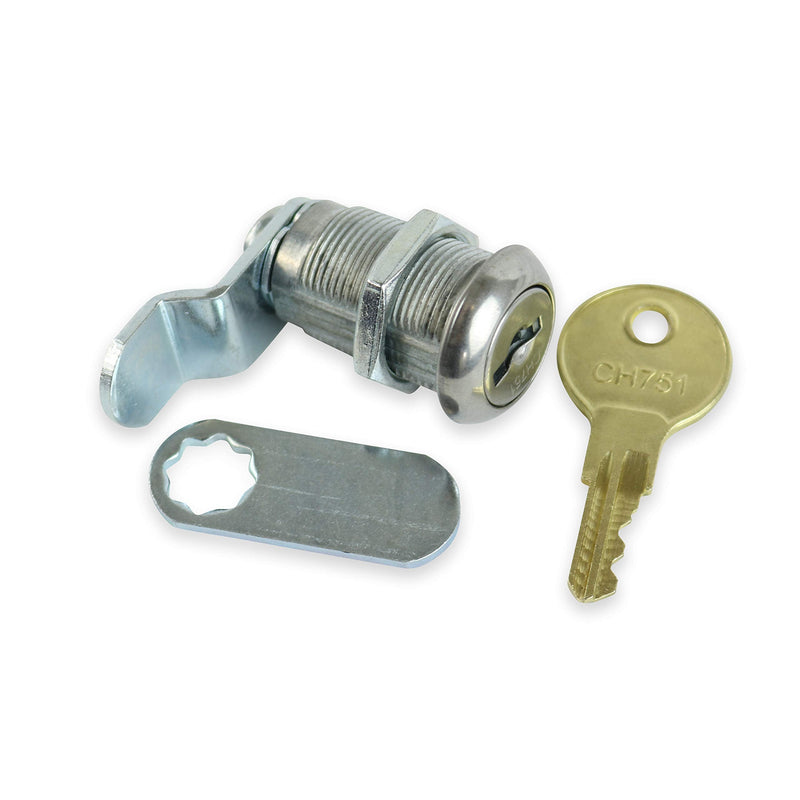Leisure Coachworks 2 Pack 1 1/8" Keyed Camlock with Straight and Offset Cam Lock Latch Keyed Alike (2, 1 1/8") 1 1/8" - NewNest Australia