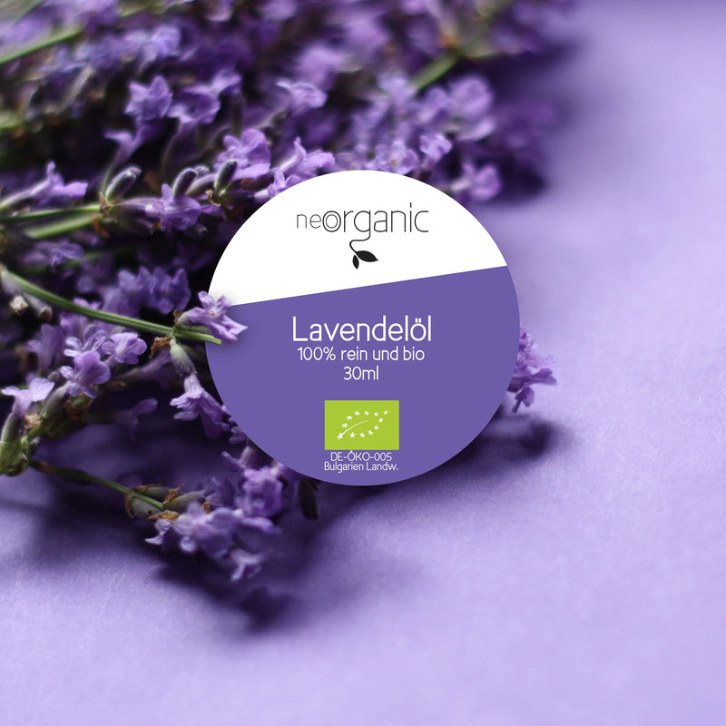 Neoorganic Organic Lavender Oil From Real Lavender [Lavandula Angustifolia] 100% Natural Organic Essential Oil - Lavender For A Peaceful Sleep And Good Mood - 30 Ml - NewNest Australia