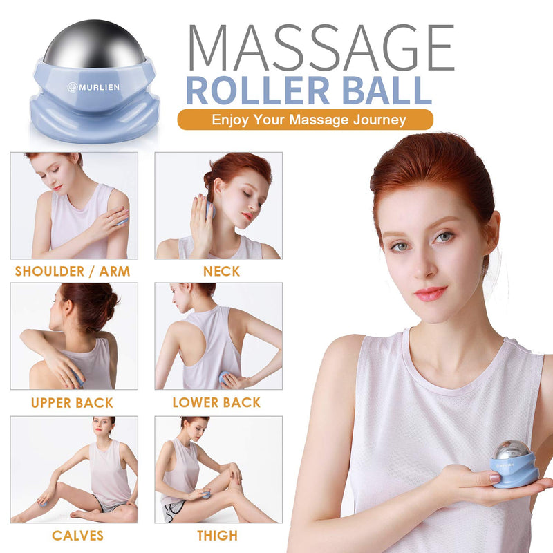 MURLIEN Ice Therapy Massage Roller Ball, Manual Massager for Trigger Point, Deep Tissue Massage, Alleviating Muscle Tension and Pain Relief, Suitable for Neck, Back, Shoulders, Arms, Legs, Thighs etc. - NewNest Australia
