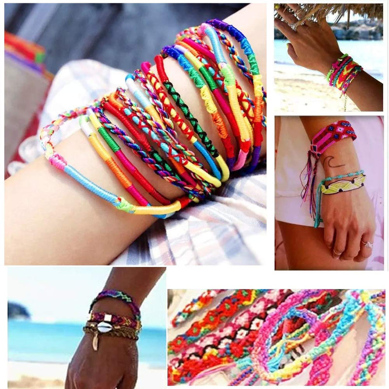 ZXIIXZ 36 Colors Crafts Floss, Cross Stitch Threads, Friendship Bracelets Floss, Cotton Thread Cross-Stitch Thread for Cross Stitching, Embroidery, DIY Bracelets, Friendship Bracelets Floss - NewNest Australia