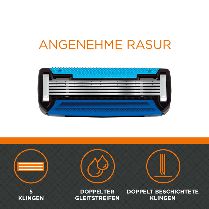 by Amazon 5-fold blades for men's razors (12 pieces) replacement blades ...