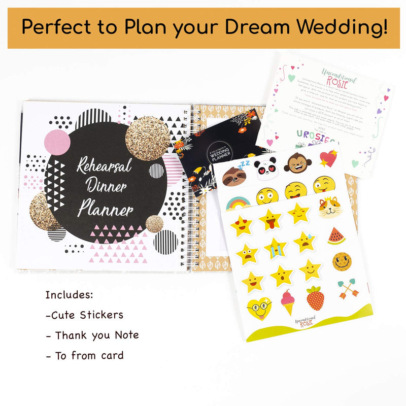 The Wedding Planner | A Complete 80 Pages Hardcover Organizer that Includes Checklists, Party Planner, Budget Organizer, Honeymoon and More | Wedding Planner Book and Organizer for The Bride | Wedding Gifts for Bride and Groom - NewNest Australia