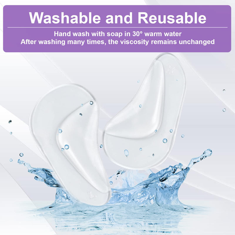 Gel Arch Support Pads Plantar Fasciitis Shoe Inserts Insole, 6 Pairs Adhesive High Arch Pad Flat Feet Shoe Inserts Arch Cushions for Relieve Pressure and Foot Pain, One Size, Unisex (Clear) 6 Clear - NewNest Australia