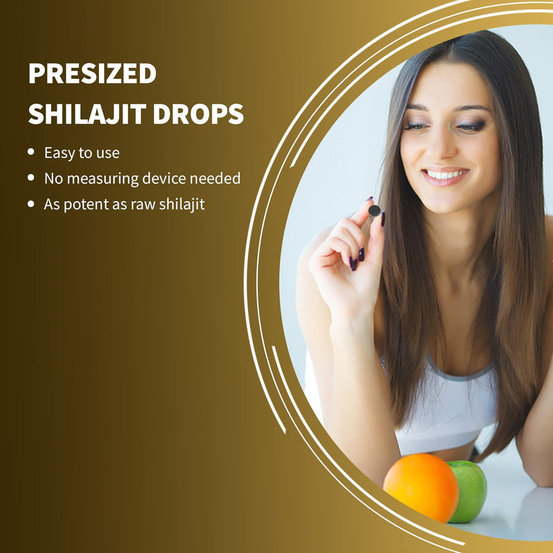 Premium Pure Shilajit Dry Drops by Siberian Green Altai "Golden Mountains" - 120 Count (200 mg) Authentic Safety & Quality Certificate - US Lab Tested Fulvic Acid - NewNest Australia