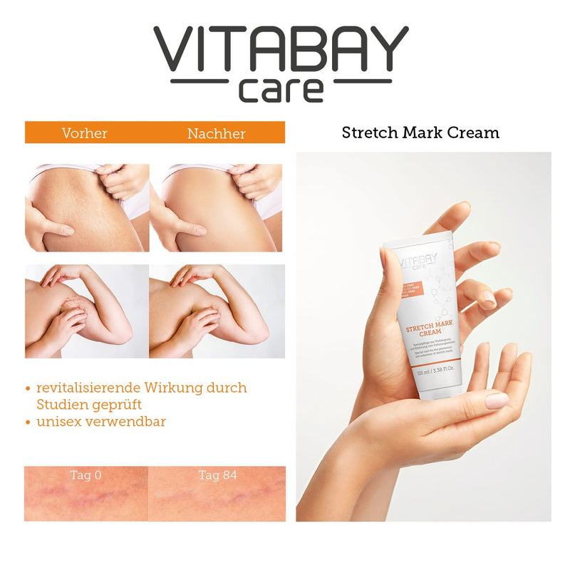 Vitabay Stretch Mark Cream 100 ml • Special care to prevent and reduce stretch marks - NewNest Australia