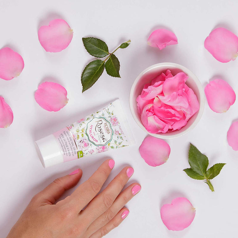 Gentle Hand and Nail Moisturising Cream with Essential Bulgarian Rose Oil and Hyaluronic Acid for Dry, Irritated, or Itchy Skin 50 ml - Smooth and Silky Softness! - NewNest Australia