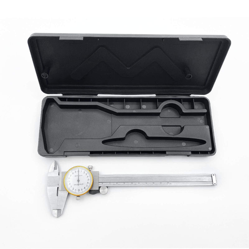 LYFJXX Dial Calipers 0-15cm(0-6") Range with 0.02mm (0.001" )High Precision Industry Stainless Steel Vernier Caliper Shockproof Metric Measuring Tool - NewNest Australia
