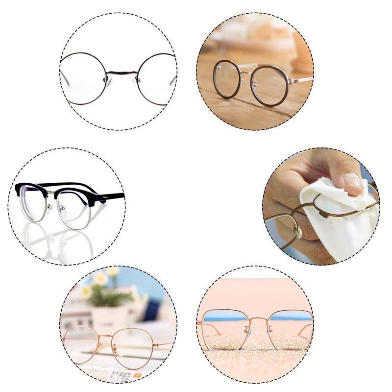 Nose pads 25 pairs of glasses nose pads silicone, soft, PVC non-slip air chamber nose pads glasses repair set for glasses, sunglasses, glasses with cleaning cloth, tweezers and micro screwdriver - NewNest Australia