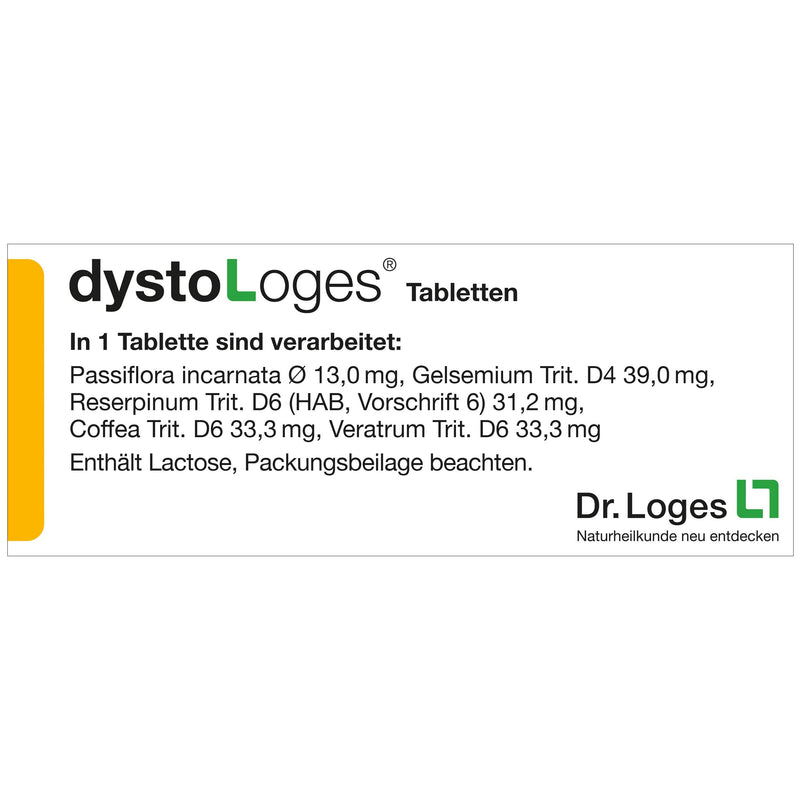 dystoLoges® - 50 tablets - Homeopathic medicine for nervous disorders 50 pieces (pack of 1) - NewNest Australia