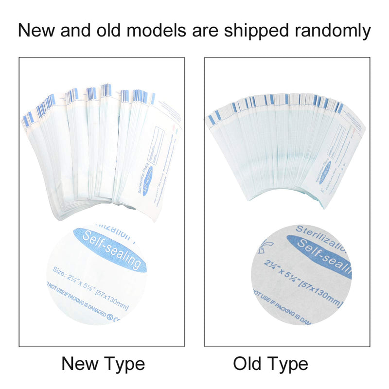200pcs Dental Self Sealing Sterilization Pouch, Sterile Pouch Small Airtight Pouch Sealing Sterilization Pouches Sterile Bags, Fast and Effective Sealing,Medical Grade PVC,130 X 57 mm / 5.12 X 2.24 In - NewNest Australia