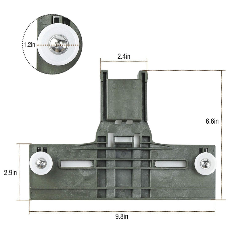 2 Pack Upgraded W10350375 Dishwasher Top Rack Adjuster 1.2in Dia Wheels Replace ap5957560 W10712395 3516330 Ap595756 - NewNest Australia