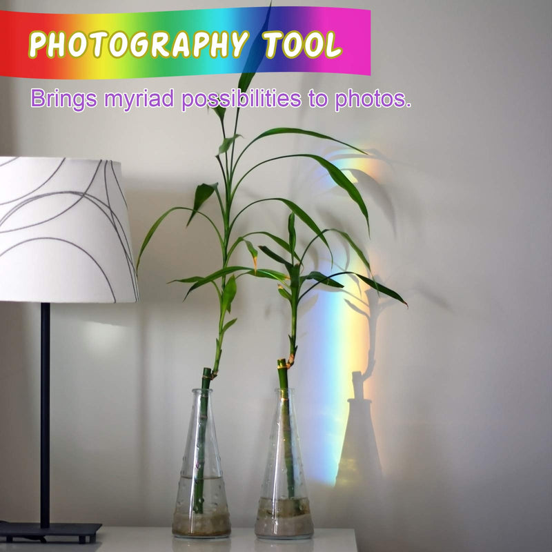 Coitak 6 inch Optical Glass Triangular Prism, Crystal Triangular Prism for Teaching Light Spectrum Physics, Photo Photography Prism Tool - NewNest Australia