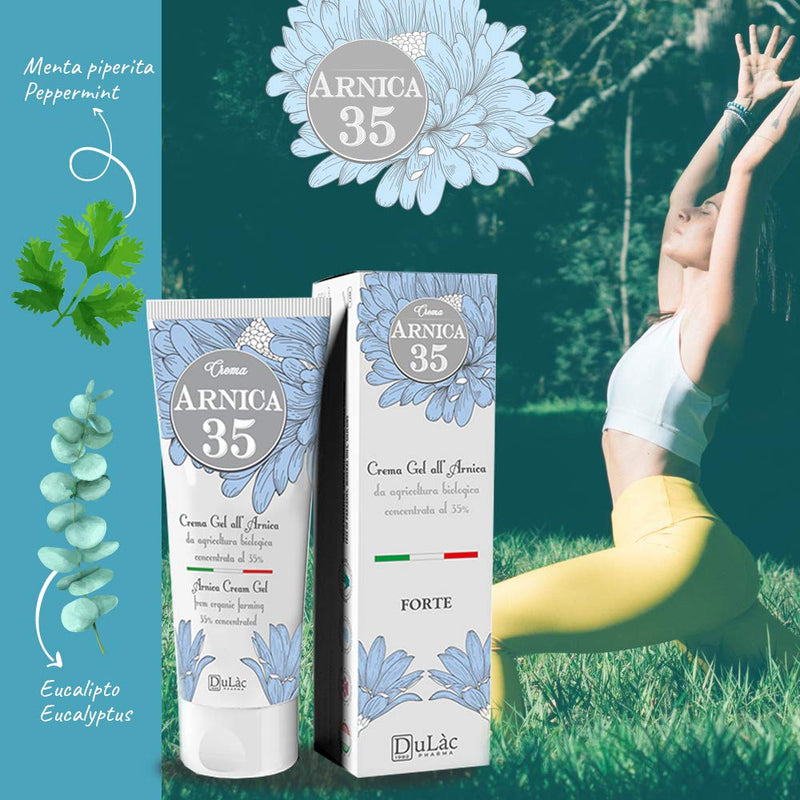 Dulàc Arnica Gel Cream Extra Strong 50ml Great for Muscle and Joint Massage, Even After Sports, Made in Italy with 35% Organic Arnica Montana, Cooling Effect - NewNest Australia
