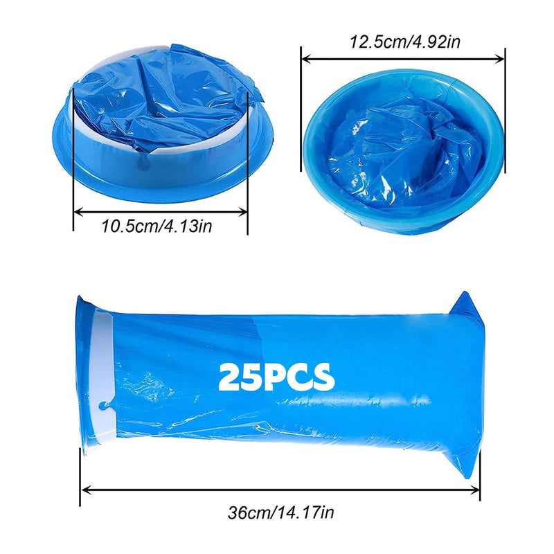 Vueinrg Pack Of 25 1000 Ml Burp Bags With Mouthpiece Burp Bags Car Children Poop Bags With Ring High Density Nausea Bag Disposable Emesis Bag Sick Bags For Travel Airplane Hospital (Blue) - NewNest Australia