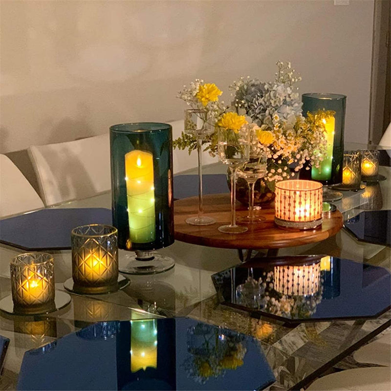 Homemory LED Candles, Lasts 2X Longer, Realistic Tea Lights Candles, LED Tea Lights, Flickering Bright Tealights, Battery Operated/Powered, Flameless Candles, White Base, Batteries Included, Set of 12 Bright Yellow - NewNest Australia