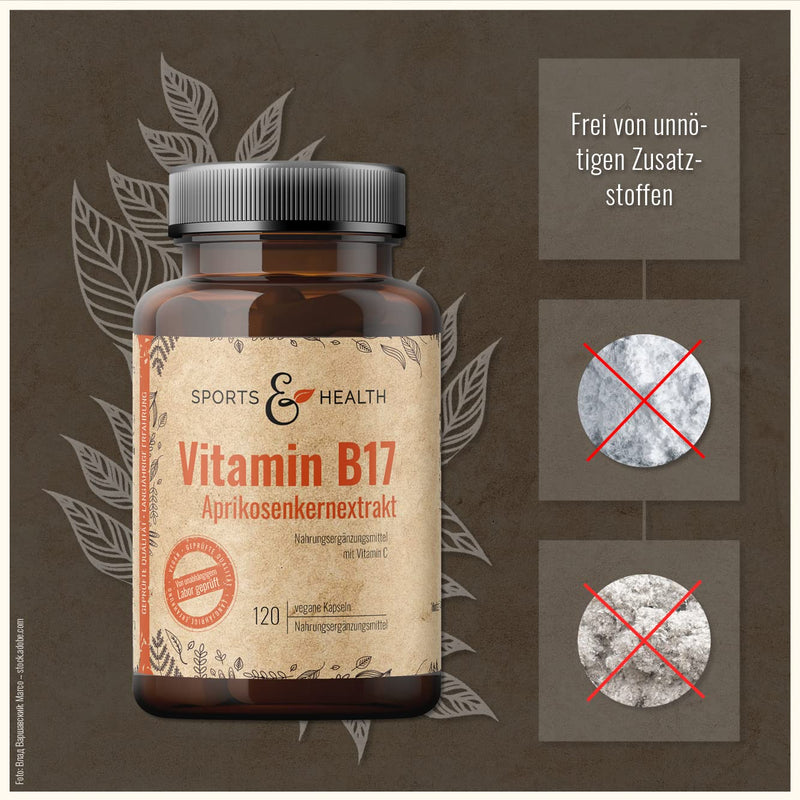 Apricot Kernels 120 Capsules - Apricot Kernel Extract With Vitamin C From The Acerola Cherry - Vitamin B17 - Apricot Kernel Extract With Vitamin C - Ground Apricot Kernels - Amygdalin From Apricot Kernels - NewNest Australia