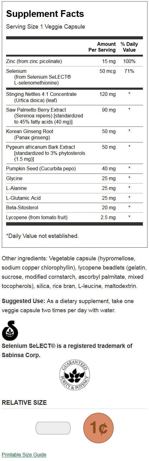 Swanson Prostate Essentials Plus 180 Veg Capsules 1 - NewNest Australia
