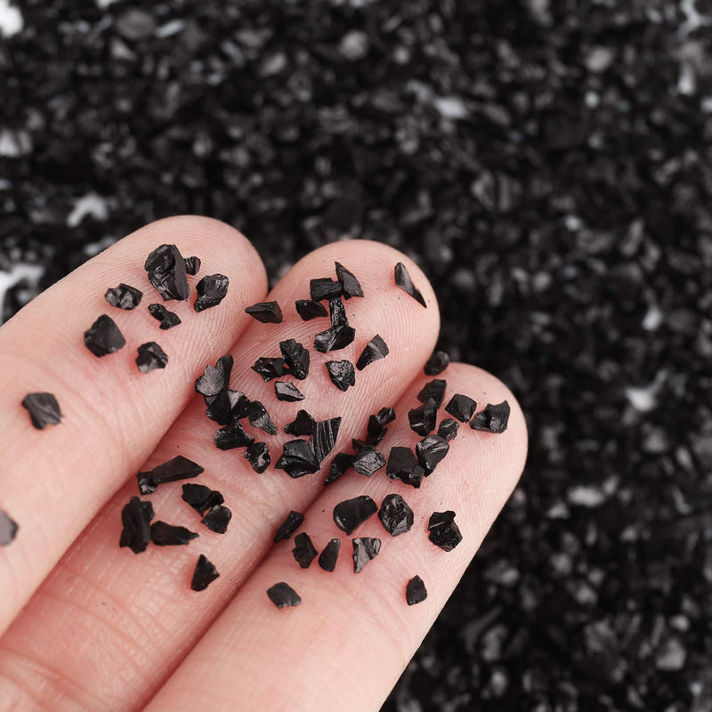 Irregular Crushed Glass Chips Sprinkles, 100g Metallic Chunky Glitter Stones for Nail Art, Resin Mold Filler, DIY Crafts, Vase Filler, Jewelry Making ( Black ) - NewNest Australia