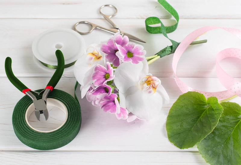 Paxcoo Floral Stem Arrangement Tools Kit with Wire Cutter Green Floral Tapes 26 Gauge Stem Wire and 22 Gauge Paddle Wire for Bouquet Stem Wrap Florist - NewNest Australia