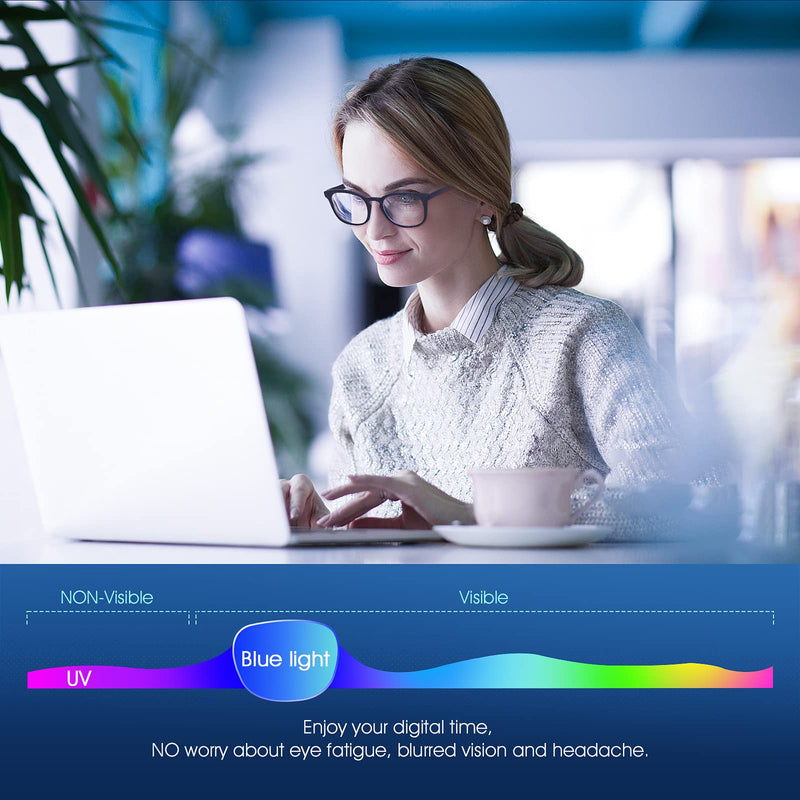 Vimbloom Blue Light Filter Glasses, Computer Glasses ‚ Pc And Gaming Uv Blue Light Blocking Glasses, Anti-Reflective Glasses For Women And Men ‚ Without Strength - NewNest Australia