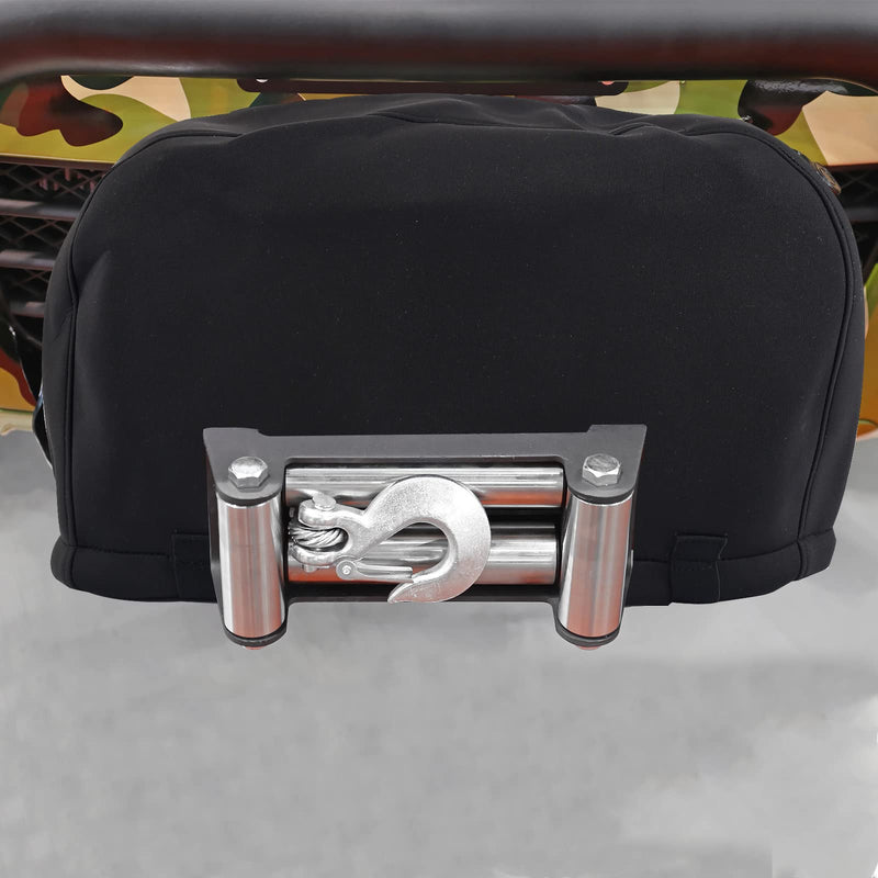 Winch Cover,Waterproof Winch Dust Cover,Heavy Duty Winch Protective Cover with Drawstring,Weather Resistant Dust Cover for Electric Winches up to 12000 lbs (12000lbs Winch Cover) 12000lbs Winch Cover - NewNest Australia
