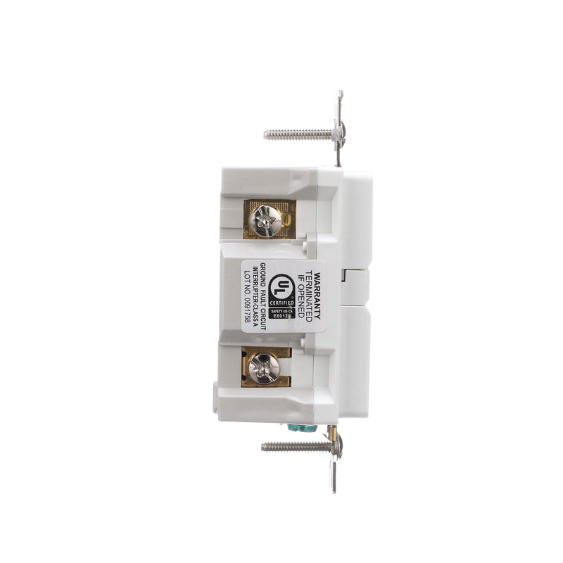 EATON TWRSGF15W Arrow Hart Tamper and Weather Resistant Duplex Gfci Receptacle, 125 Vac, 15 A, 2 Pole, 3 Wire, White - NewNest Australia