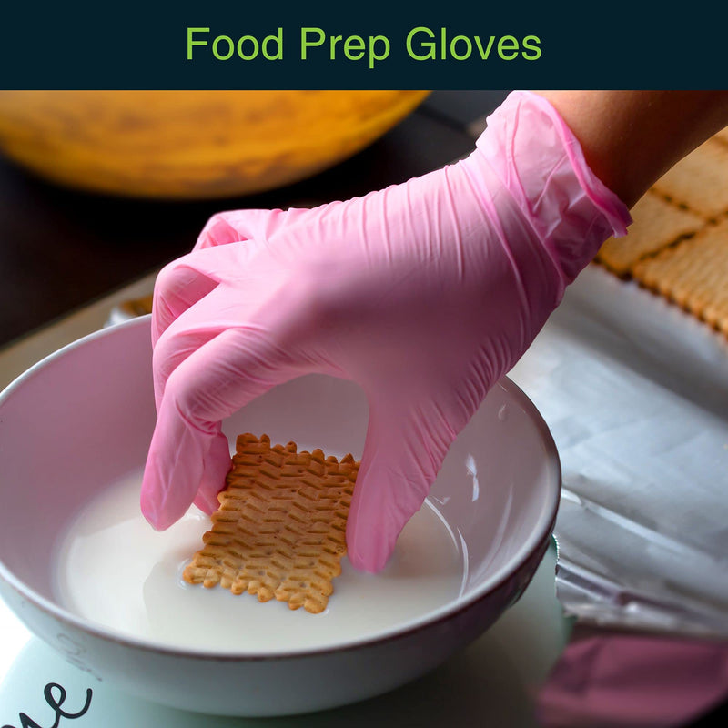 Pink Vinyl Disposable Gloves Small 50 Pack - Latex Free, Powder Free Medical Exam Gloves - Surgical, Home, Cleaning, and Food Gloves - 3 Mil Thickness Small (Pack of 50) Pink - NewNest Australia