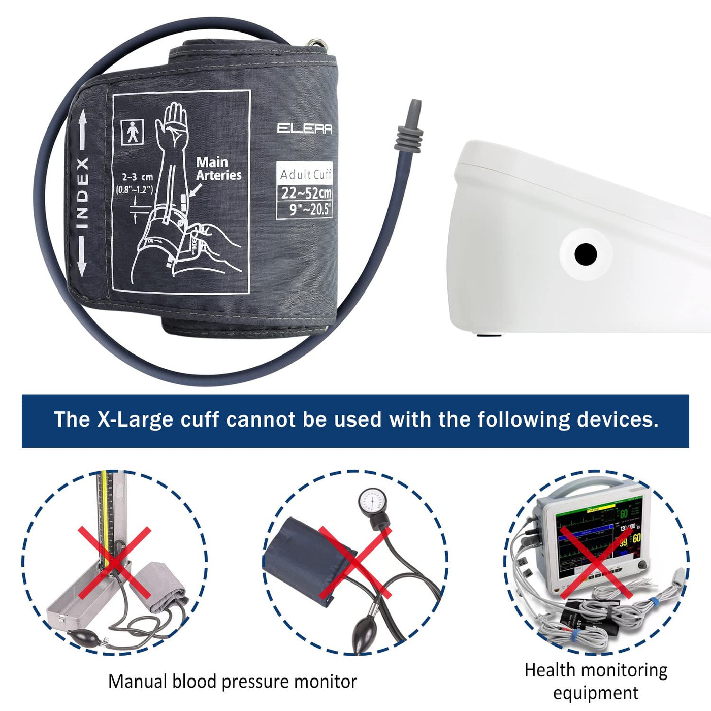 Extra Large Blood Pressure Cuff, Replacement Extra Large Cuff