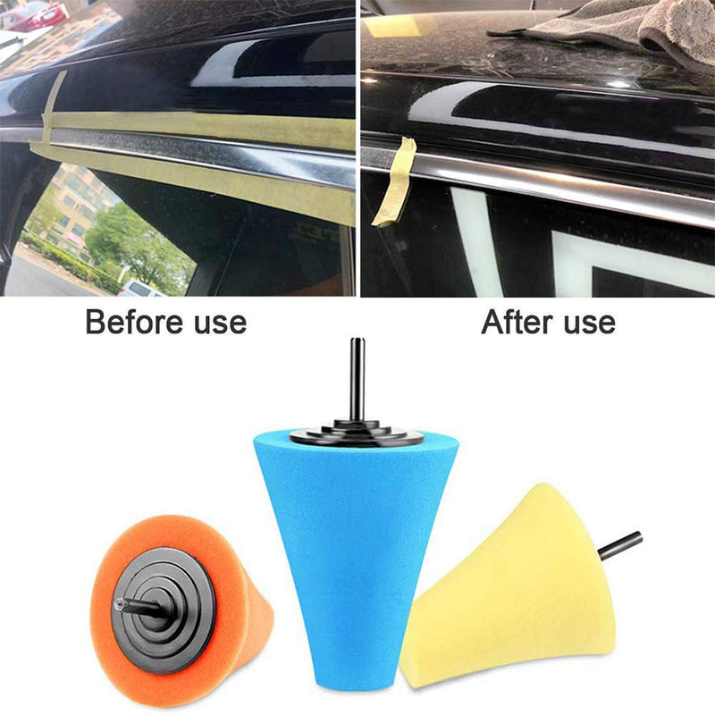 Car Buffers and Polishers Kit for Drill, 14Pcs Drill Polishing Wheel Foam Ball Buffing Pads Sponge Ball for Automotive Car Wheels Hub Care, Metal, Plastic, Ceramic and Glass - NewNest Australia