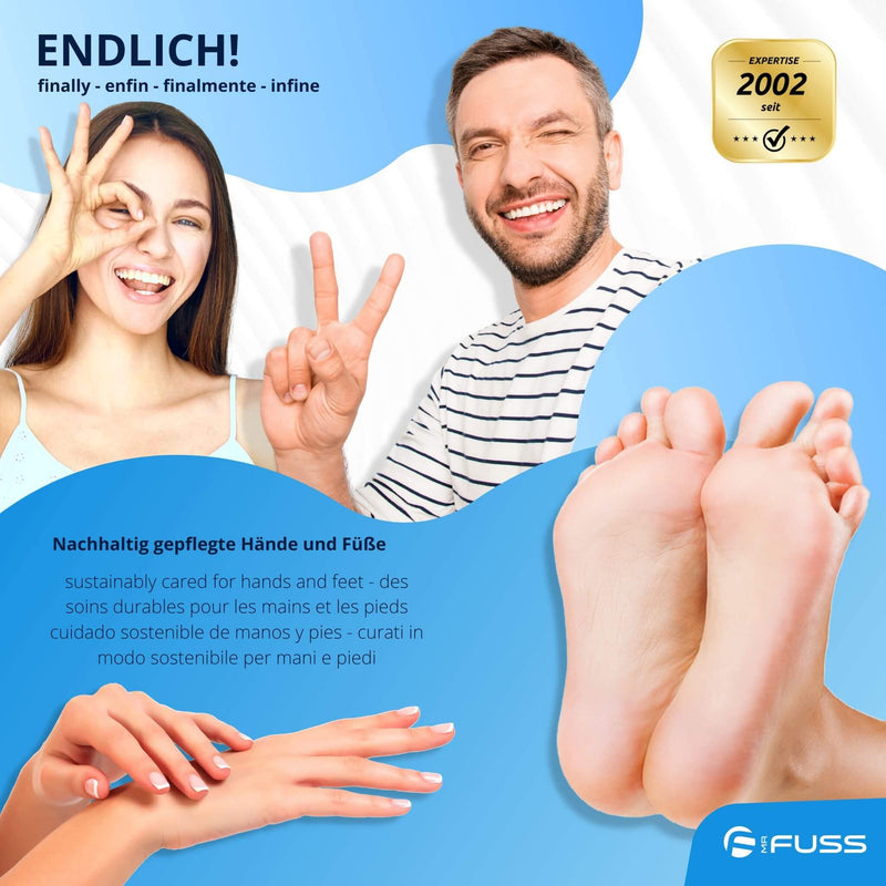 Mr. Fuss® No. 1 - Plus Pack Multi - Small, cuticle callus remover economy package 3 pieces. Active solution, quick & strong emollient - 200 ml, cotton wool, multitool - NewNest Australia