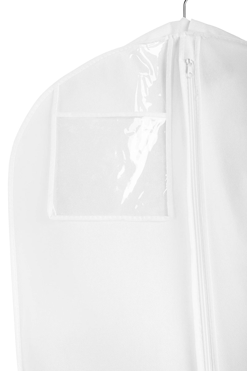 NewNest Australia - Tuva Breathable Wedding Gown Garment Bag, White, 72" Long with 10" Gusset Expansion 