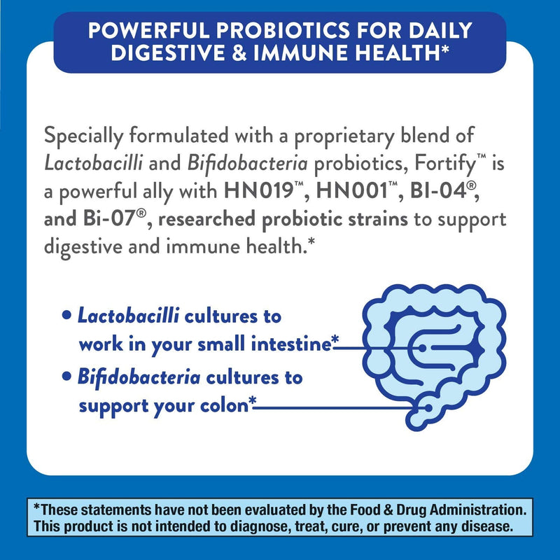Nature's Way Fortify Extra Strength Daily Probiotic, 50 Billion Live Cultures, 11 Strains, Prebiotics, 30 Count - NewNest Australia
